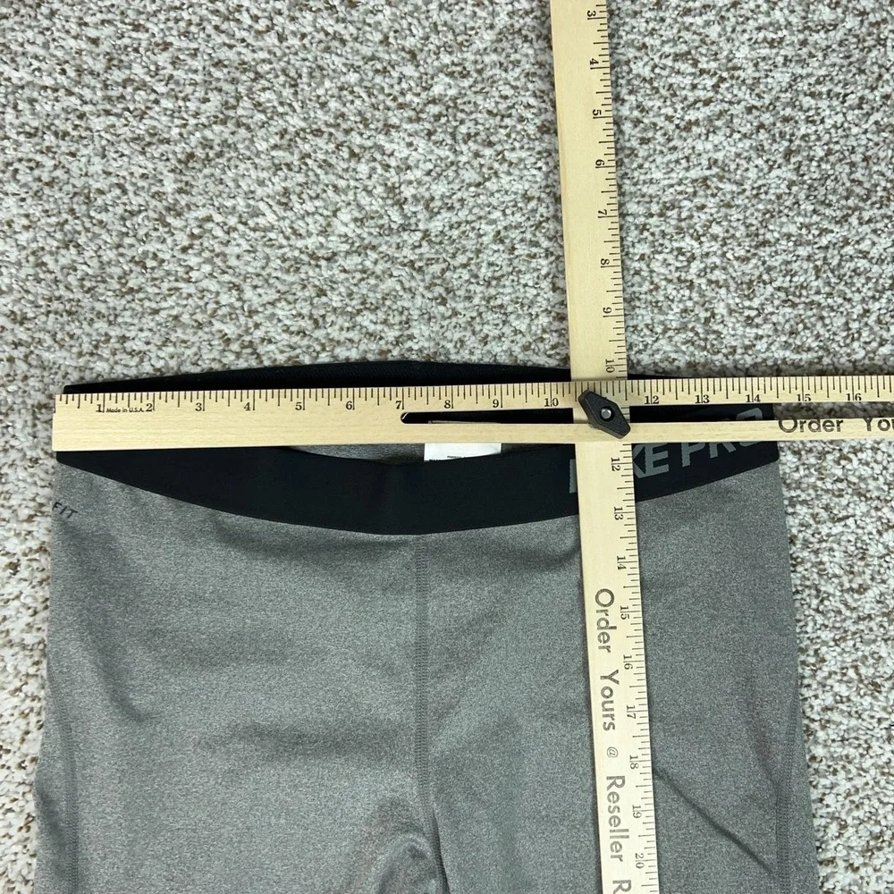Nike Pants Womens XL Gray Pro Compression Capri Leggings Yoga Gym Sport Workout